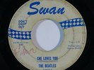 Rock 45 BEATLES She Loves You/I'll Get You on Swan blue print