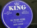 78 RPM Bullmoose Jackson KING 4580 Big Ten Inch Record AEROSMITH E