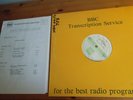 BBC Transcription disc - magazine units 'pop' 753 1990