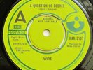 Wire - A Question Of Degree UK 1979 Harvest Demo - Not For Sale 7