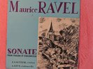 ANDRE LEVY , JEAN GAUTIER ' MAURICE RAVEL.SOANTE POUR VIOLONCELLE ET VIOLON' ED1