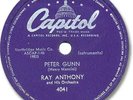Rare 1958 RAY ANTHONY 78 RPM Record. Peter Gunn