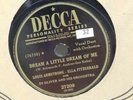Louis Armstrong & Ella Fitzgerald - DECCA 27209 - Dream A Little Dream Of Me