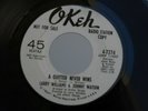 Z9 OKEH 4-7274 PROMO SOUL LARRY WILLIAMS & JOHNNY WATSON MERCY A QUITTER NEVER