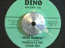 PSYCH FUNK 45 - PASQUALE & LUNAR-TIKS - MOON MADNESS /LA PIZZA Obscure HEAR