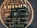 Edison 14056 Morris' Piccadily Players TIP TOE THRU TULIPS 1929 rare  78 rpm