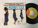 The Ronettes 45 + Picture Sleeve Walking In The Rain