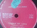 rock'n'roll 1960 78 RPM-johnny preston- cradle of love - israeli pressing   EX