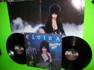 ELVIRA Presents Haunted Hits + POSTER Vinyl LP Record Cramps Monster Mash 1988