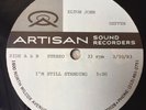 ELTON JOHN 12” ACETATE I’M STILL STANDING ARTISAN 1983 RARE