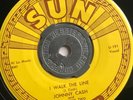 Johnny Cash SUN 241 Original 1956 - I WALK THE LINE 45 RPM RECORD NM - HEAR