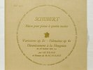DF195 LILI KRAUS, MAGALHAES - SCHUBERT 4-hand piano DISCOPHILES FRANCAIS LP EX