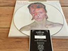 DAVID BOWIE - ALADDIN SANE - RARE NO'D UK LP PIC DISC + DIE CUT PIC SLV.- Ex+
