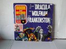 A STORY OF DRACULA THE WOLFMAN AND FRANKENSTEIN LP W/BOOK PETER PAN 508  VG++