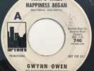 * GWYNN OWEN That's When Happiness Begins RARE GARAGE MOD SOUL Uptown 45 HEAR