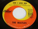 Beatles And I Love Her rare East coast 1st press Unart credits Decca contract