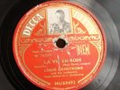 Louis Armstrong La Vie en Rose & C'est si Bon Decca MU-60492 10’’ France 78rpm
