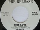 Modern Soul BOOGSIE This Love / This Love EX/EX+ Rare