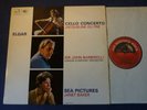 ASD 655 S/C ED1 ELGAR - CELLO CONCERTO / SEA PICTURES LP, London S/O, Du Pre
