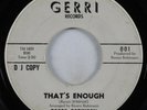 Northern Soul 45 ROSCO ROBINSON That's Enough GERRI promo HEAR