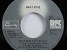 Funk Boogie 45 JIMMY ROSS First True Love Affair RFC VG++ canada HEAR