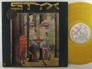 STYX The Grand Illusion A&M P NM gold vinyl canada w/poster