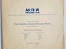 ARCHIV 14187 APM FOURNIER - BACH CELLO SUITES 3 & 4 - MONO - GERMAN GATEFOLD