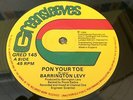 Barrington Levy Pon Your Toe Original Rare Killer Roots UK 12
