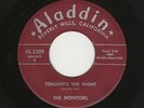 '56 R&B/DooWop MONITORS Tonight's the Night/Candy Coated Kisses ALADDIN VG+ HEAR