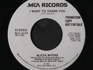 ALICIA MYERS: I Want To Thank You / Here's The Ticket 45 (dj, Modern Soul Boogi