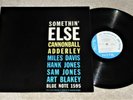 Cannonball Adderley LP Somethin Else Miles Davis Blue Note BLP-1596 Mono Ear RVG