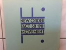 New Order Movement Vinyl LP UK FACT50 B MUSIC 1981 1st Press