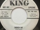 Wayne Carroll 45 King Lbl. PROMO MINT Chicken Out Rockabilly