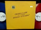DAVID CROSBY GRAHAM NASH VERY STONEY EVENING RED/BLUE VINYL ORIG 2LP FOIL STKRs