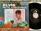 Elvis Presley - Blue Christmas/Wooden Heart 45 w/sleeve VG+/Strong VG