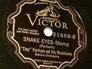 Hot Scroll Victor 21659 Tiny Parham Musicians-Snake Eyes Stomp (Chicago 1928)
