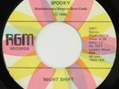 NIGHT SHIFT (Radio) Spooky RGM 45 disco boogie synth funk 1977 7” HEAR