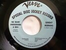 VELVET UNDERGROUND PROMO 45 RPM 7