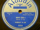 SHIRLEY and LEE r&b 78 WHY DID I b/w LEE GOOFED on Aladdin in VG++ cond. RJ 509
