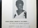 Louise Overall Weaver - It Pays To Serve Jesus VG+ LP Vinyl Record 47529 private