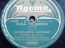 ethnic Congo Mundanda Antoine Ngoma 1430 call response male vocals  10'' 78rpm