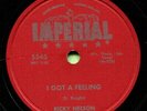 RICKY NELSON (I Got A Feeling / Lonesome Town) ROCK  78 RPM  RECORD