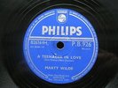 MARTY WILDE 78 RPM TEENAGER IN LOVE / DANNY (FROM ELVIS KING CREOLE) PHILIPS 926
