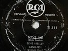 ELVIS PRESLEY - LOVE ME / GOOD ROCKING TONIGHT - 78 RPM - SOUTH AFRICA - VG