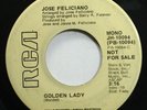 Pop Promo 45 Jose Fecliciano - Golden Lady / Golden Lady On Rca