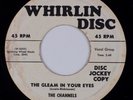 THE CHANNELS: Gleam in Your Eyes WHIRLIN DISC Doo Wop Promo Orig 45 Rare HEAR