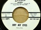 THE MODS rare Blue Eye northern soul promo 45 DRY MY EYES strong VG+ Fona lbl H7
