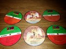 Vintage upcycled Record label drink coasters (RARE LED ZEPPELIN) set of 6