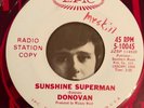 Donovan Sunshine Superman b/w The Trip Epic Promo 45 w/PS Red Vinyl