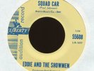 EDDIE AND THE SHOWMEN Squad Car on Liberty Promo Surf 45 Hear